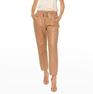 Cami NYC Camel Adene Belted Vegan Leather Pants